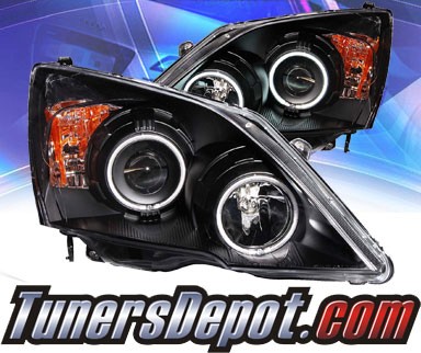 KS® CCFL Halo Projector Headlights (Black) - 07-11 Honda CR-V CRV