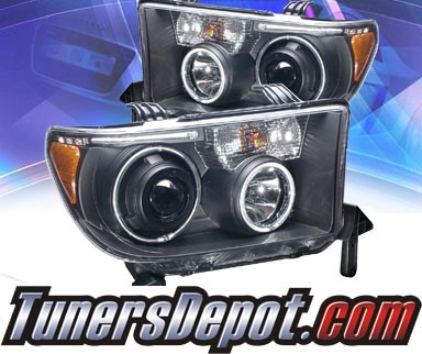 KS® CCFL Halo Projector Headlights (Black) - 07-13 Toyota Tundra