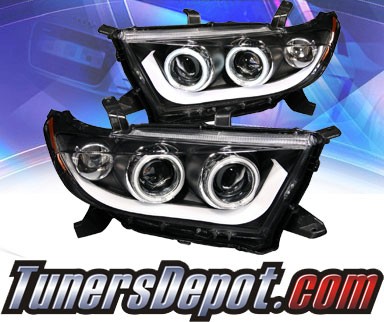 KS® CCFL Halo Projector Headlights (Black) - 11-13 Toyota Highlander