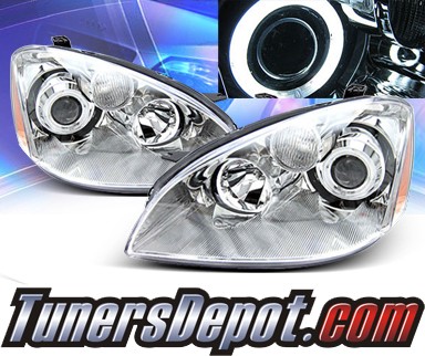 KS® CCFL Halo Projector Headlights (Chrome) - 02-04 Nissan Altima