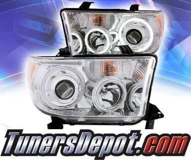 KS® CCFL Halo Projector Headlights (Chrome) - 07-13 Toyota Tundra