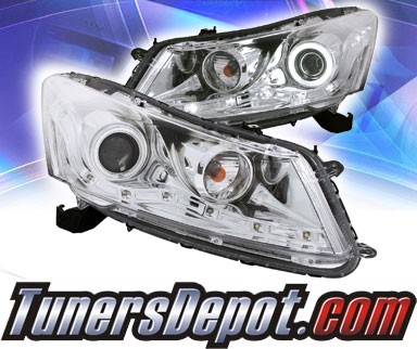 KS® CCFL Halo Projector Headlights (Chrome) - 08-12 Honda Accord 4dr