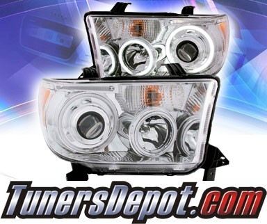KS® CCFL Halo Projector Headlights (Chrome) - 08-13 Toyota Sequoia