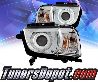 KS® CCFL Halo Projector Headlights (Chrome) - 10-13 Chevy Camaro