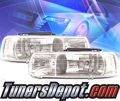 KS® Crystal Halo Headlights  - 99-02 Chevy Silverado