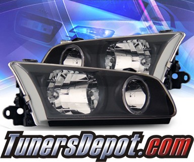 KS® Crystal Halo Headlights (Black) - 00-01 Toyota Camry