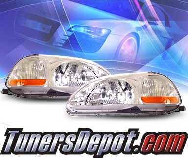 KS® Crystal Headlights  - 96-98 Honda Civic 2/3/4dr.