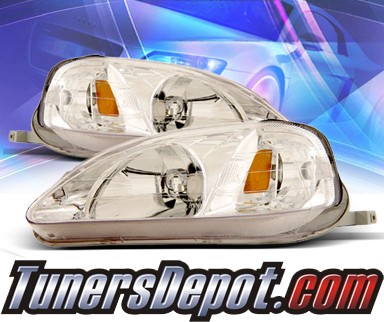 KS® Crystal Headlights  - 99-00 Honda Civic 2/3/4dr.