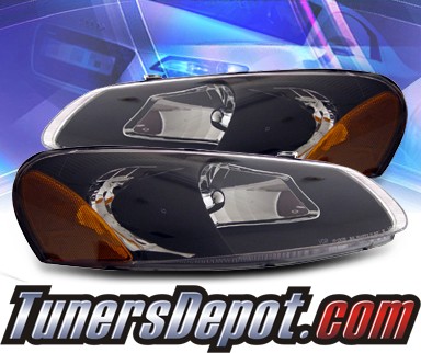 KS® Crystal Headlights (Black) - 01-03 Chrysler Sebring Convertible