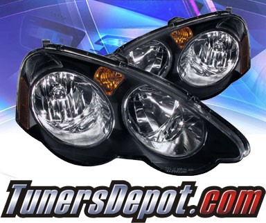 KS® Crystal Headlights (Black) - 02-04 Acura RSX