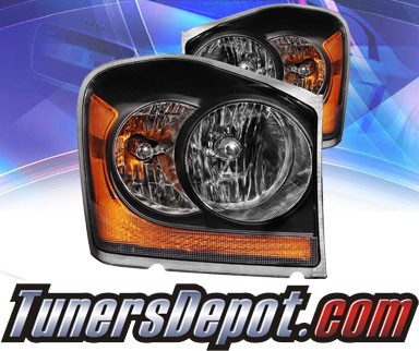 KS® Crystal Headlights (Black) - 04-06 Dodge Durango