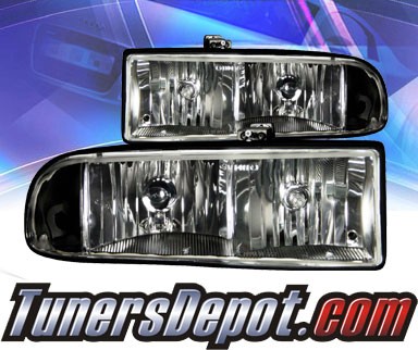 KS® Crystal Headlights (Black) - 98-04 Chevy Blazer