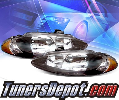 KS® Crystal Headlights (Black) - 98-04 Dodge Intrepid