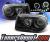 KS® DRL LED CCFL Halo Projector Headlights (Black) - 05-10 Chrysler 300C (w/o Stock HID)