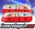 KS® Euro Tail Lights (Red/Clear) - 92-95 Honda Civic 2/4dr.