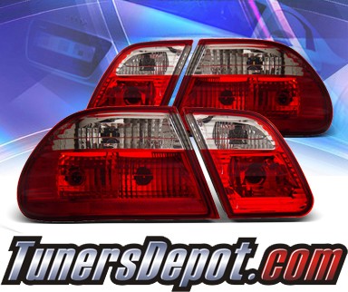 KS® Euro Tail Lights (Red/Clear) - 96-02 Mercedes-Benz E420 Sedan W210