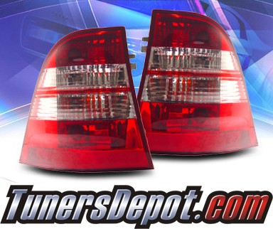 KS® Euro Tail Lights (Red/Clear) - 98-05 Mercedes-Benz ML55 AMG W163