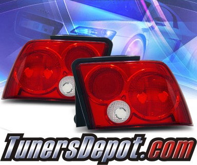 KS® Euro Tail Lights (Red/Clear) - 99-04 Ford Mustang