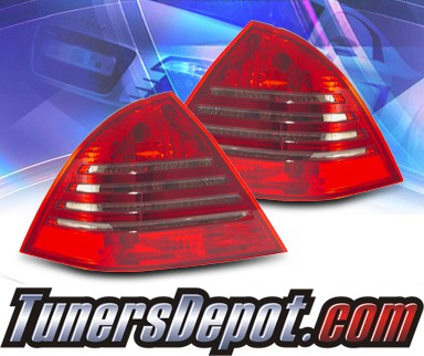 KS® Euro Tail Lights (Red/Smoke) - 01-04 Mercedes-Benz C240 Sedan W203