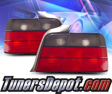 KS® Euro Tail Lights (Smoke) - 92-98 BMW 328i E36 4dr.