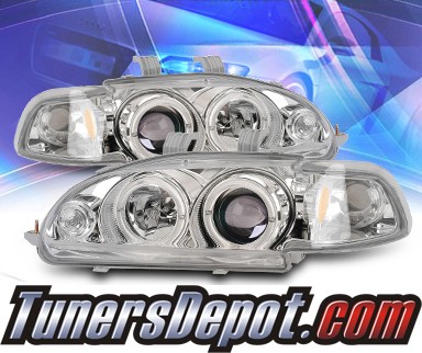 KS® Halo Projector Headlights - 92-95 Honda Civic 2/3dr.