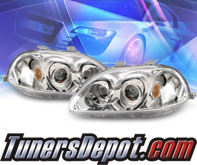 KS® Halo Projector Headlights  - 96-98 Honda Civic