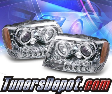 KS® Halo Projector Headlights  - 99-04 Jeep Grand Cherokee