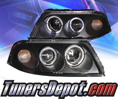 KS® Halo Projector Headlights (Black) - 01-05 VW Volkswagen Passat (Gen 2)