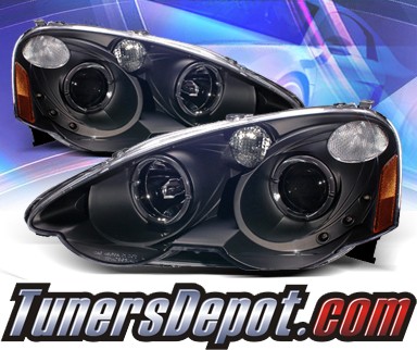 KS® Halo Projector Headlights (Black) - 02-04 Acura RSX