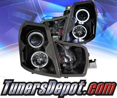KS® Halo Projector Headlights (Black) - 03-07 Cadillac CTS