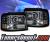 KS® Halo Projector Headlights (Black) - 92-96 Ford F150 F-150