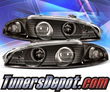 KS® Halo Projector Headlights (Black) - 97-99 Mitsubishi Eclipse