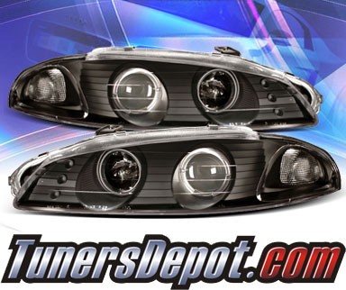 KS® Halo Projector Headlights (Black) - 97-99 Mitsubishi Eclipse