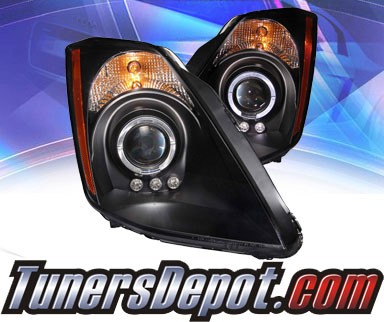 KS® LED Halo Projector Headlights (Black) - 03-05 Nissan 350Z