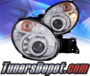 KS® LED Halo Projector Headlights (Chrome) - 02-04 Subaru Impreza