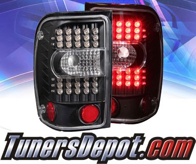 KS® LED Tail Lights (Black) - 01-05 Ford Ranger (Gen 2)
