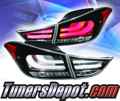 KS® LED Tail Lights (Black) - 11-13 Hyundai Elantra