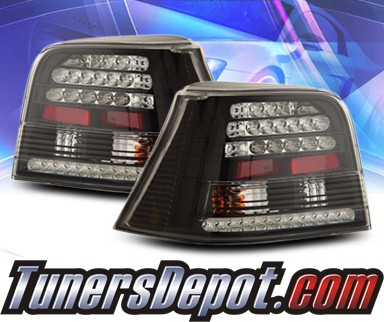 KS® LED Tail Lights (Black) - 99-04 VW Volkswagen Golf IV