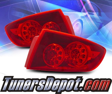 KS® LED Tail Lights (Red) - 04-06 Mazda 3 4dr Sedan 2 Pc. Taillight