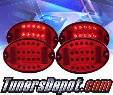 KS® LED Tail Lights (Red) - 97-04 Chevy Corvette