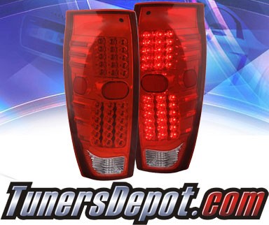 KS® LED Tail Lights (Red/Clear) - 02-06 Chevy Avalanche