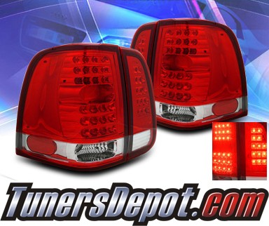 KS® LED Tail Lights (Red/Clear) - 03-06 Lincoln Navigator