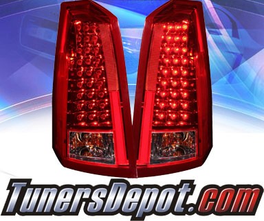 KS® LED Tail Lights (Red/Clear) - 03-07 Cadillac CTS