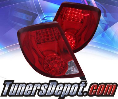 KS® LED Tail Lights (Red/Clear) - 03-07 Saturn Ion 2dr