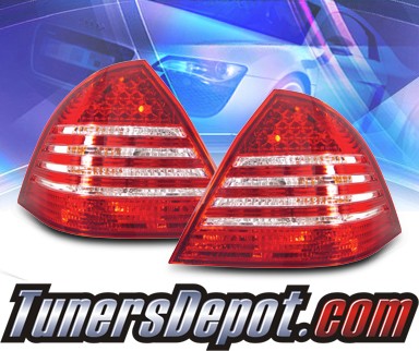 KS® LED Tail Lights (Red/Clear) - 05-07 Mercedes-Benz C280 W203 Sedan