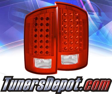 KS® LED Tail Lights (Red/Clear) - 07-08 Dodge Ram Pickup 1500