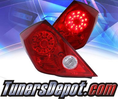 KS® LED Tail Lights (Red/Clear) - 07-10 Nissan Altima 2dr