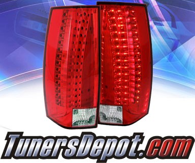 KS® LED Tail Lights (Red/Clear) - 07-11 Cadillac Escalade