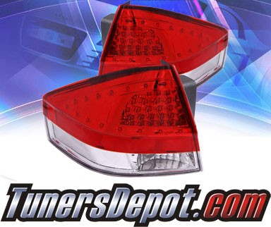 KS® LED Tail Lights (Red/Clear) - 08-10 Ford Focus 4dr
