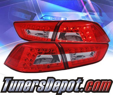 KS® LED Tail Lights (Red/Clear) - 08-12 Mitsubishi Lancer